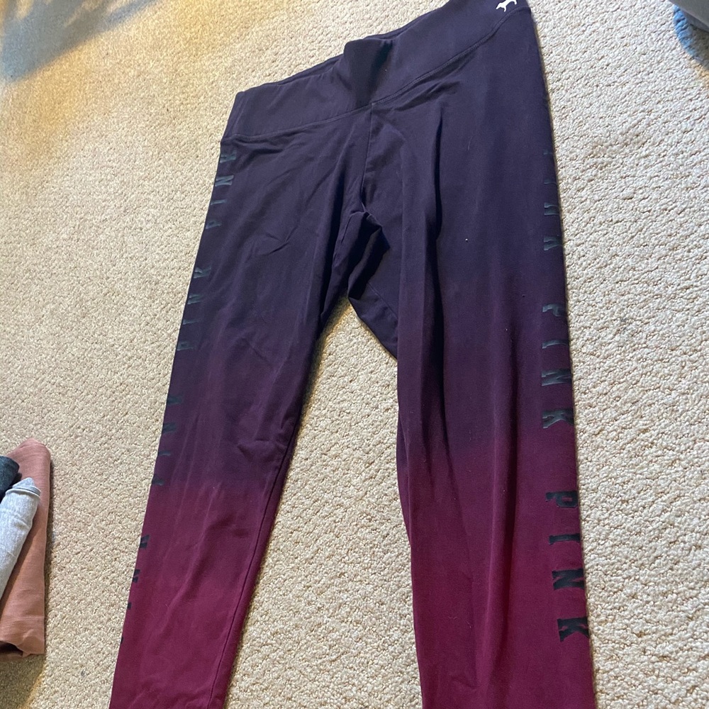 PINK ombré leggings